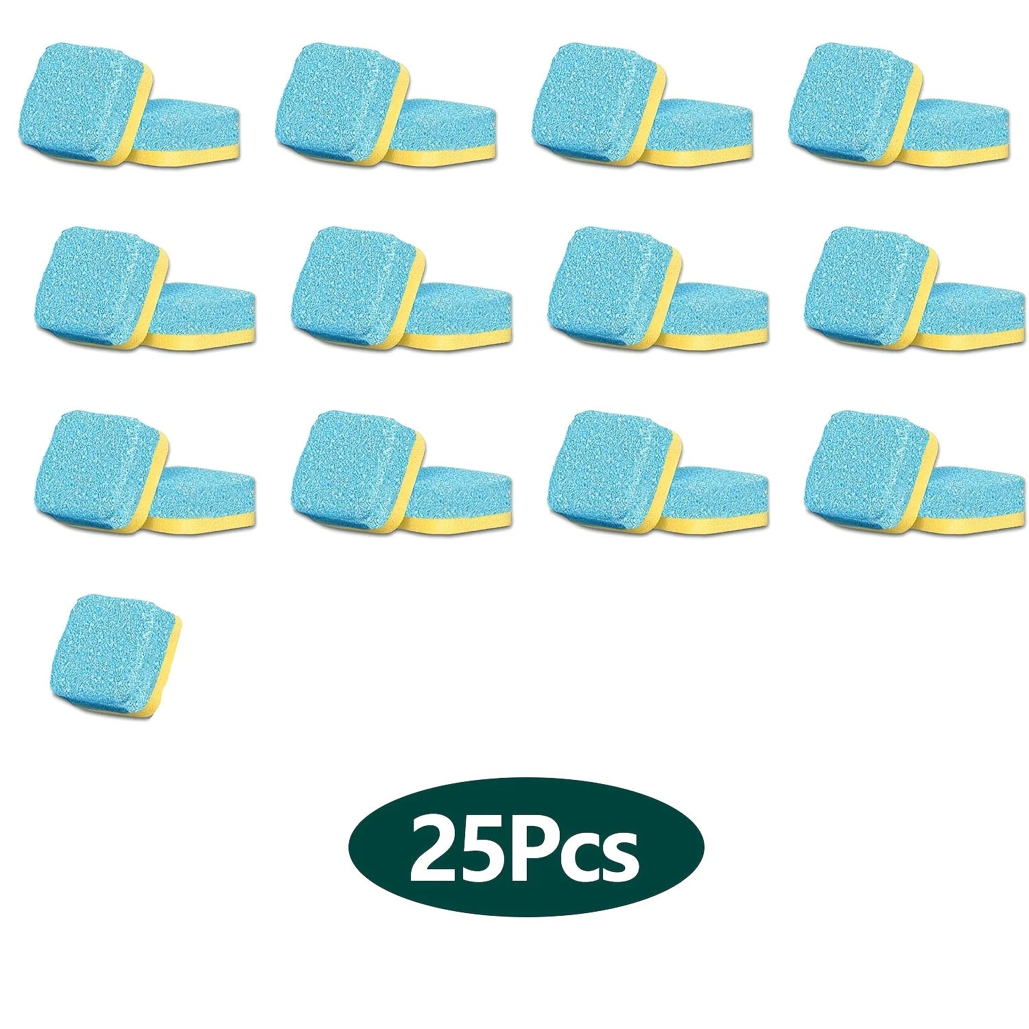 Washing Machine Cleaner Tablets 5/25/35 Count, Lemon Scent, Deep Cleaning, Dirt Remover, Clean Laundry Washer Drum and Tub